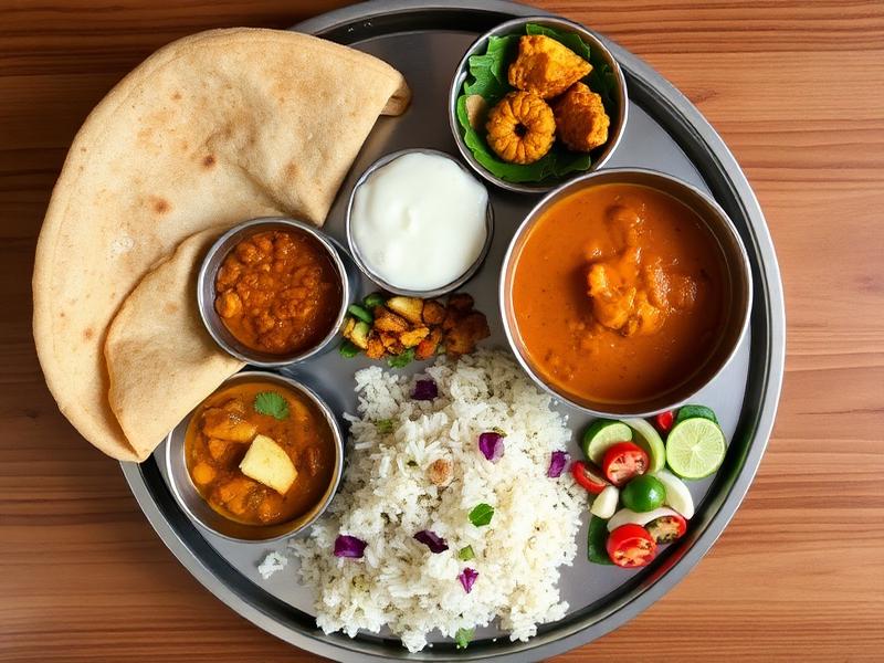 Vegetarian home-style tiffin with lunch and dinner dishes from Poonam Kapur Healthy Kitchen